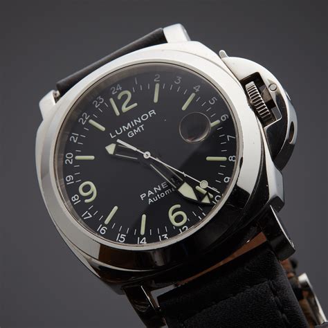 panerai gmt 8 days black|officine Panerai luminor gmt automatic.